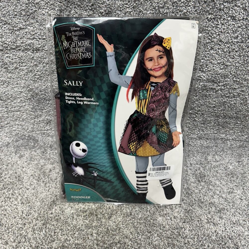 Spirit Halloween Sally Nightmare Before Christmas Costume Toddler Girl Size 2T